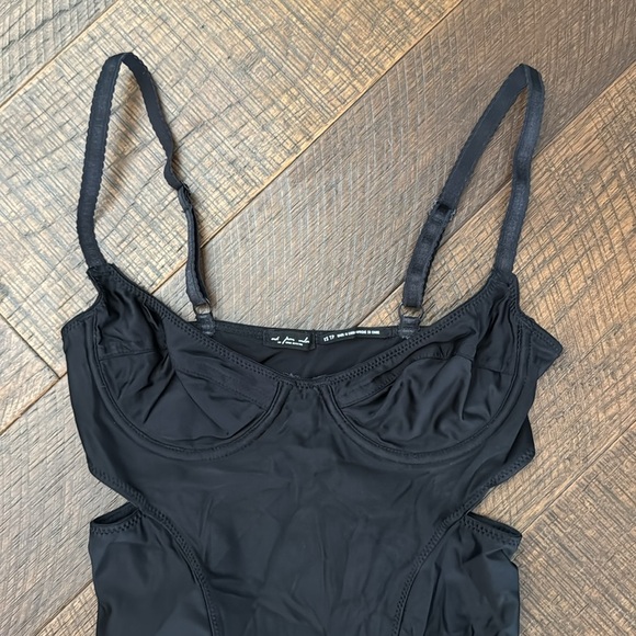 UO Out From Under Satin Lace Trim Bustier Bodysuit XS - Picture 3 of 10
